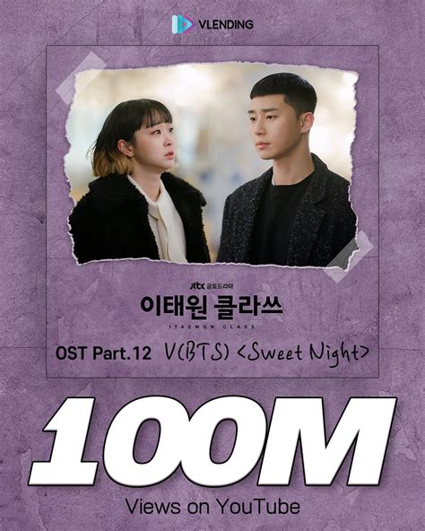 MV For BTSs Vs Sweet Night From Itaewon Class OST Surpasses 100