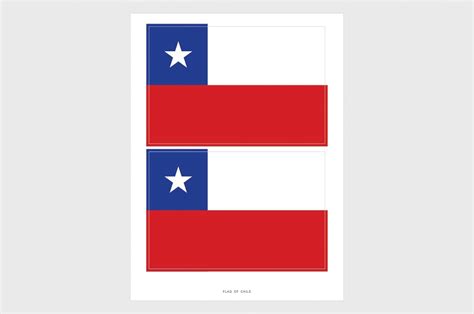 Chile Flag Sticker, Weatherproof Vinyl Chilean Flag Stickers | Chile ...