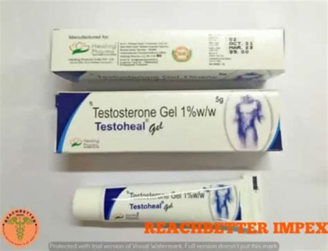 TESTOHEAL TESTOSTERONE GEL Packaging Type Box Packaging Size 5GM At