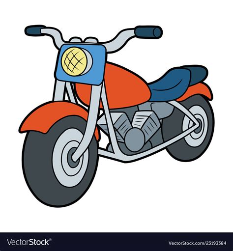 A Motorcycle Royalty Free Vector Image Vectorstock