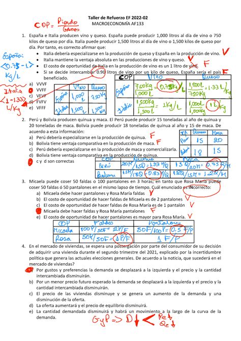 Taller Preguntas Macroeconomía EF 202202 Presentación pdf 1 Taller