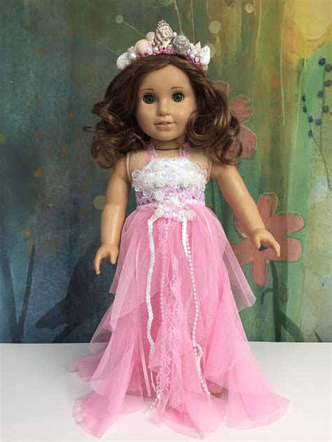 Shabby Chic Pink Dress For 18 Inch Dolls Etsy American Girl Costume