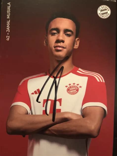 Fc Bayern M Nchen Autogrammkarte Jamal Musiala Original