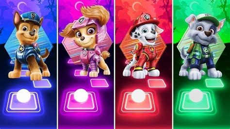 Paw Patrol Super Mighty Pups Team Chase 🆚 Skye 🆚 Rocky 🆚 Marshall