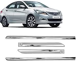 Carshade Full Chrome Set Of Pcs Side Beading Side Cladding Compatible