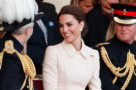 Princess Kate Stuns In Elegant Coat Dress At Armed Forces Beating