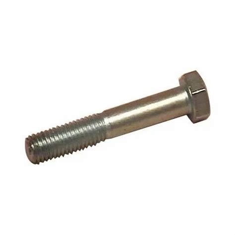 Silver Mild Steel Half Threaded Ms Bolt For Industrial Size To