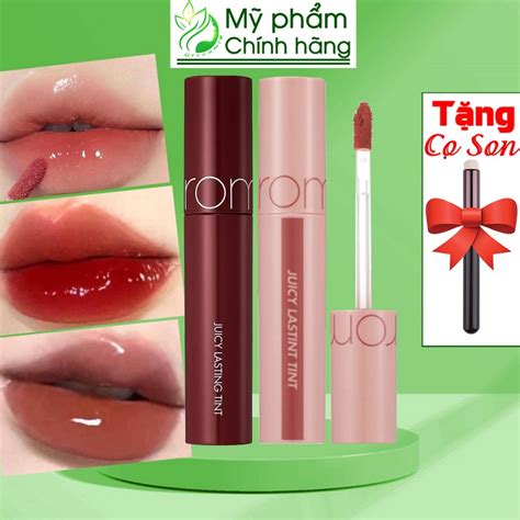 Son Romand Bóng Juicy Lasting Tint Màu Juicy Nucadamia Mood Nude Đỏ Nâu Nude Độc Đáo ML