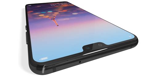 3d Realistic Huawei P20 Midnight Turbosquid 1270859