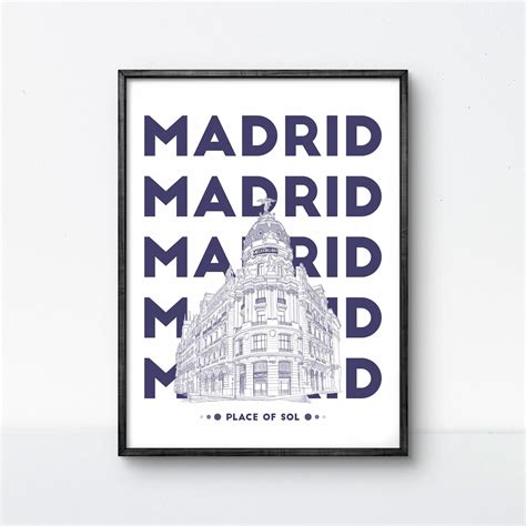 369 Prints madrid Place Of Sol Poster - Elegant Urban Artwork