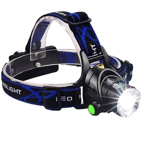 T6 LED Projecteur Lampe Frontale étanche 800 Lumens Zoomable Camping