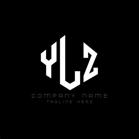YLZ letter logo design with polygon shape. YLZ polygon and cube shape ...