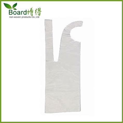 China Disposable PE Apron Household Cleaning Cooking Plastic PE Apron