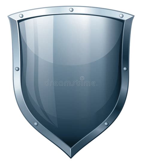 Shield Stock Vector Illustration Of Grey Shield Protect