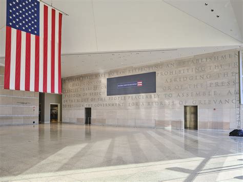 50 Ton First Amendment Tablet From Newseum Façade Now On Display At The National Constitution