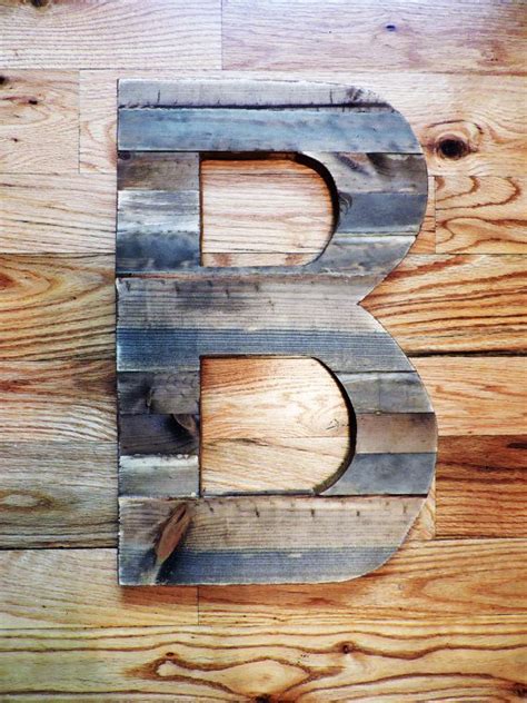 Large Wood Letters Rustic Letter Cutout Custom Wooden Wall Decor