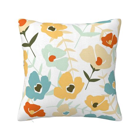 Zicancn Flower Botanical Modern Floral Throw Pillow Covers Bed Couch