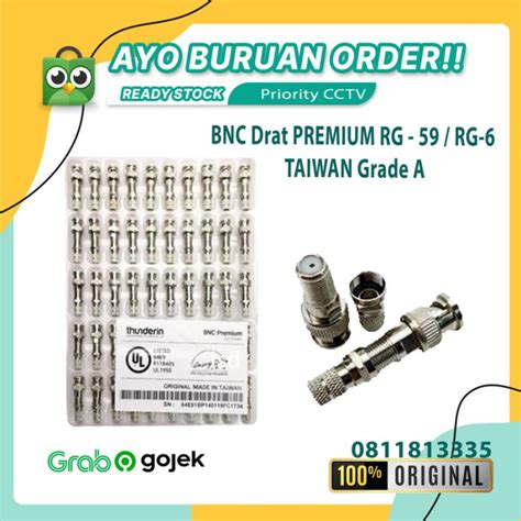 Jual BNC Drat PREMIUM RG 59 RG 6 TAIWAN Grade A Jakarta Pusat