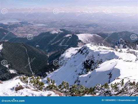 Beautiful Panorama of Tatra Mountains in Winter Stock Photo - Image of ...