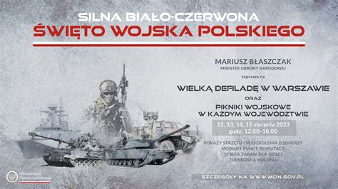 SILNA BIAŁO CZERWONA żołnierze zapraszają na Święto Wojska Polskiego