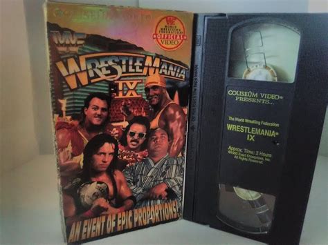 Mavin WWF Wrestlemania IX VHS 1993 Coliseum Video Hulk Hogan