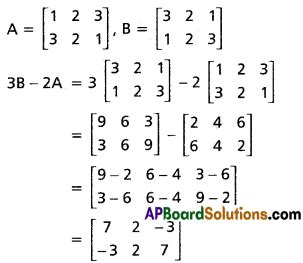 Inter 1st Year Maths 1A Matrices Solutions Ex 3 A AP Board Solutions