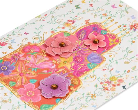 Floral Birthday Cake Birthday Greeting Card Designed By House Of