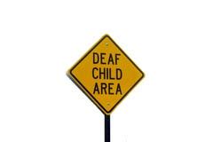 Deaf child area sign stock photo. Image of road, deaf - 3173690