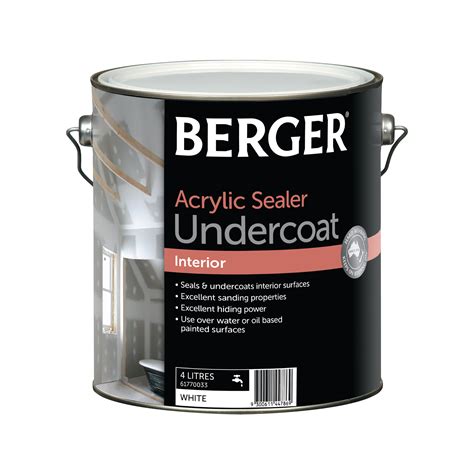 Berger Acrylic Sealer Undercoat White 4l Inspirations Paint