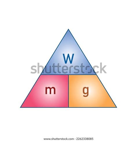 Weight Formula Mass Weight Acceleration Gravity Stock Vector (Royalty ...