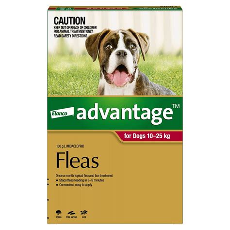 Advantage Large 10 25kg Red Dog Flea Control