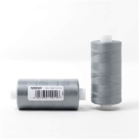 1000m Grey Polyester Thread