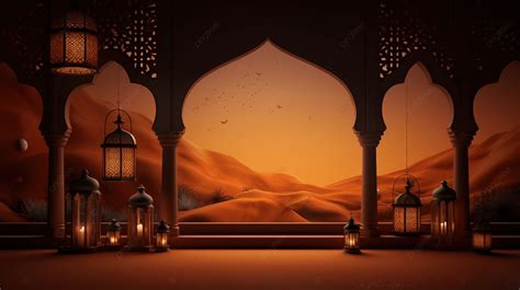 Modern Arabic Background For Ramadan Background, Islamic Elements, Number Effect, Label ...