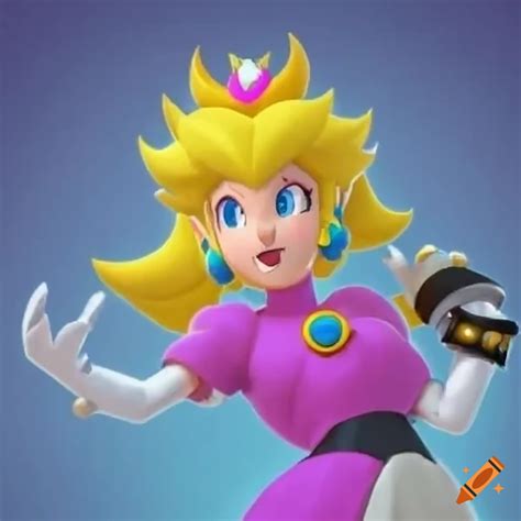 Princess Peach And Bowser Fusion Character Artwork On Craiyon