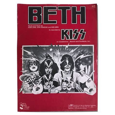 Kiss Beth Sheet Music