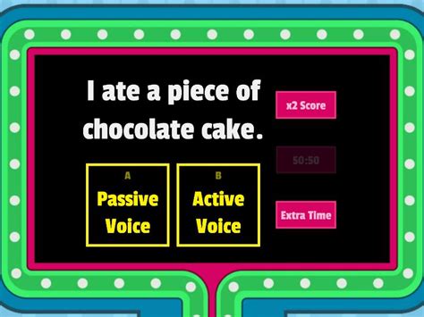 Active And Passive Voice Identification Gameshow Quiz