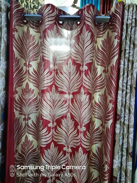 Kniting Polyester Printed Eyelet Door Curtain 4x7 And 4x9 Feet At Rs 85