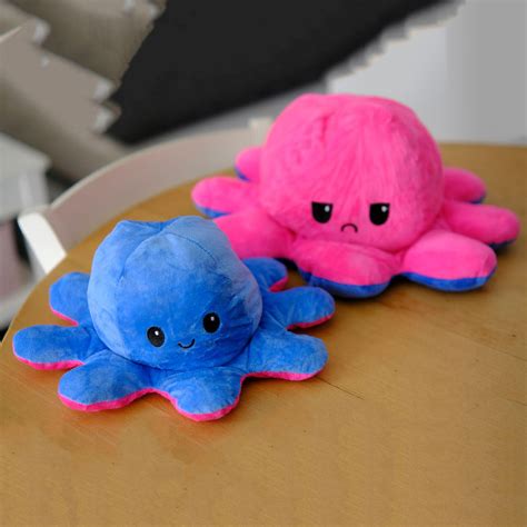 XXL Stimmungs-Oktopus Wende Plüschtier | Elegant Elephant