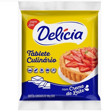 MARGARINA DELÍCIA CULINÁRIA SAL E CREME DE LEITE TABLETE PACOTE 4