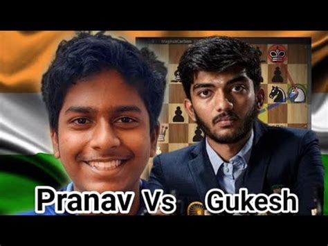 Gukesh Vs Pranav Junior Speed Chess Championship Who Will