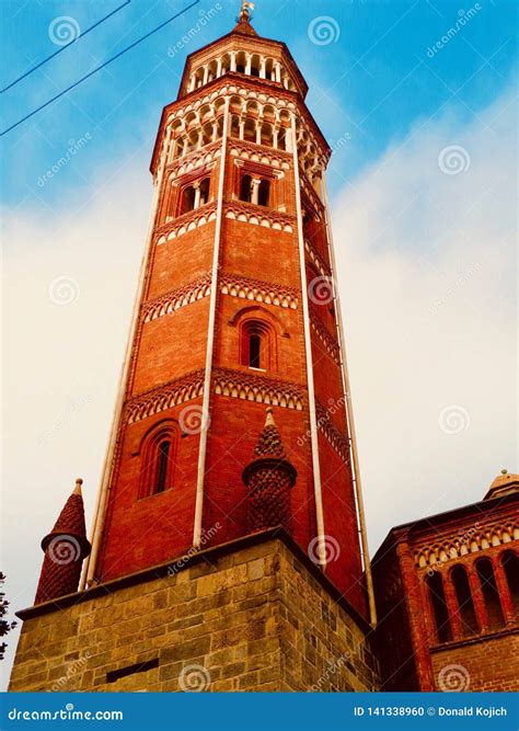 Tower in Milan, Italy stock photo. Image of palazzos - 141338960