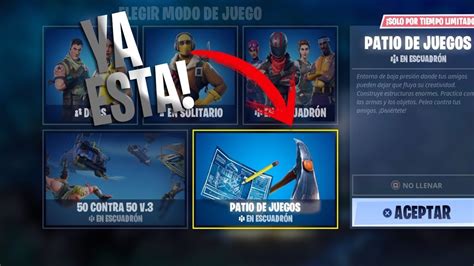 TRUCO COMO ENTRAR A PATIO DE JUEGOS PLAYGROUNDS FORTNITE YouTube