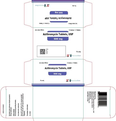 Dailymed Azithromycin Dihydrate Tablet Film Coated