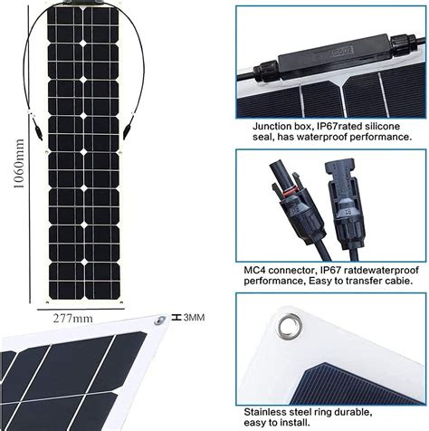 Watt Solar Panel Kit With Charge Controller A Pcs Watt