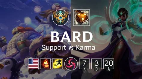 Bard Support Vs Karma Na Challenger Patch Youtube