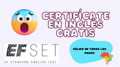 Certificado Internacional GRATIS de Inglés I PASO A PASO I EFSET YouTube