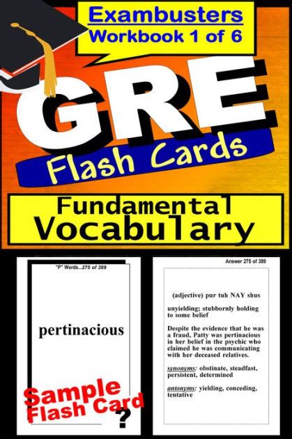 GRE Study Guide Fundamental Vocabulary--GRE Flashcards--GRE Prep Workbook 1 of 6 by GRE Ace ...