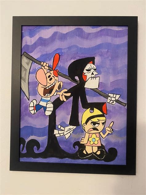 Billy And Mandy Theme Painting Etsy