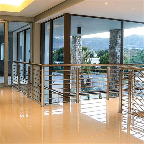 Modern Staircase Rod Railing Stainless Steel Balcony Balustrade Fancy