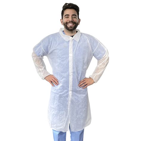 Buy Amz Medical Supply Disposable Lab Coats For Adults Large Pack Of